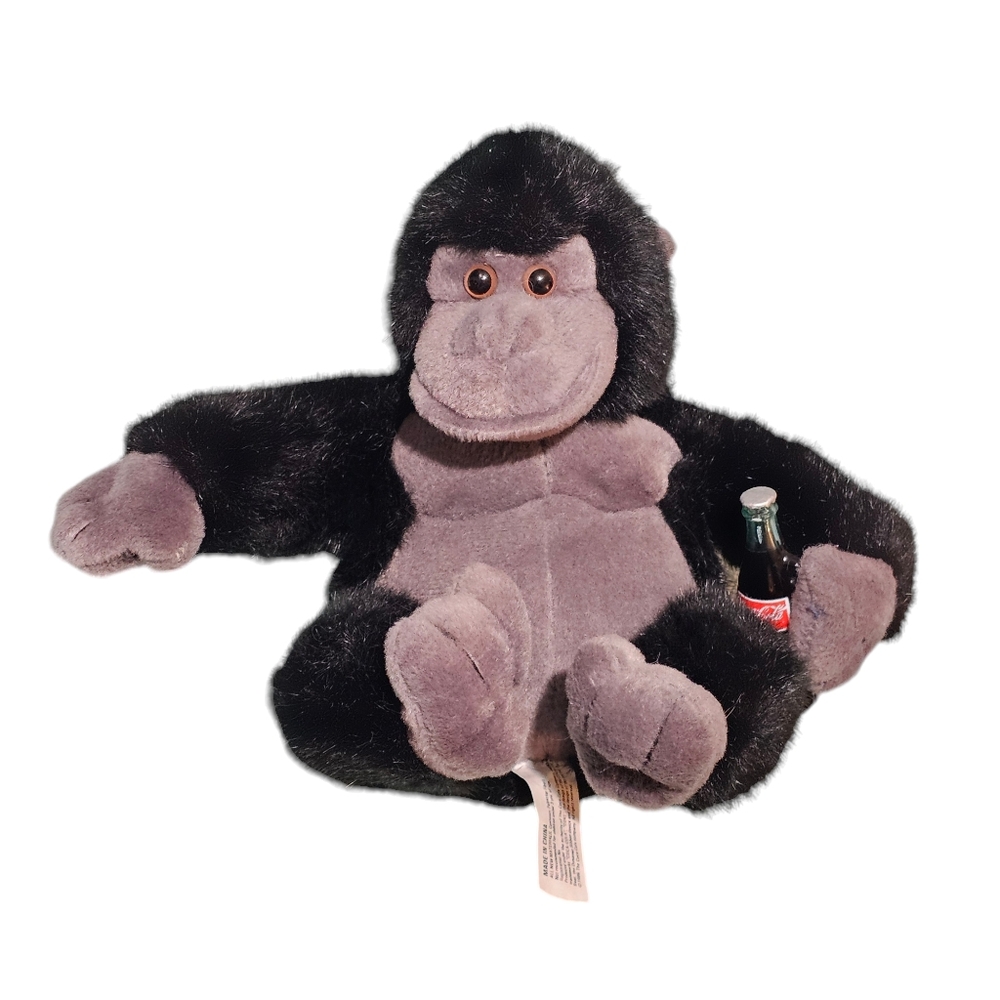 Coca Cola Vintage 1996 Gorilla Plush 10" Doll Collectible Coke Stuffed Animal